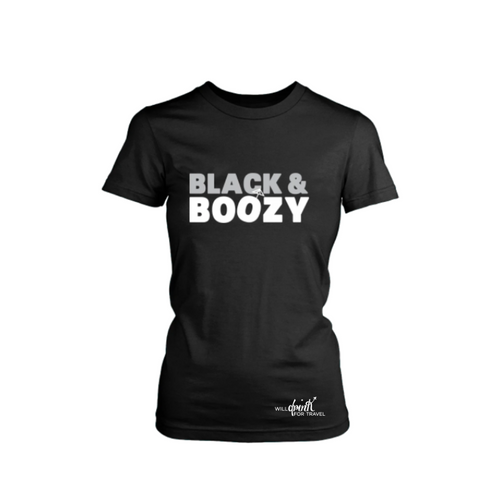 Women's Black & Boozy Tee