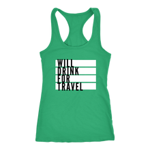 Women's Will Drink For Travel Flag Tank