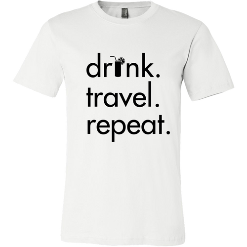 Men's Drink Travel Repeat Tee - White