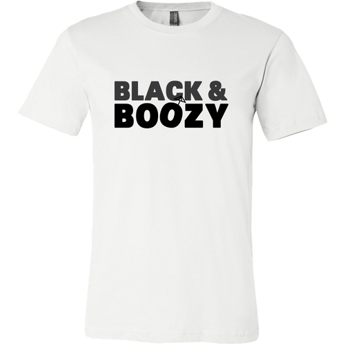 Men's Black & Bloozy Tee - White