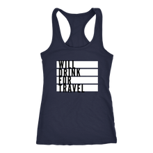 Women's Will Drink For Travel Flag Tank