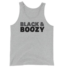 Men's Black & Boozy Tank - White