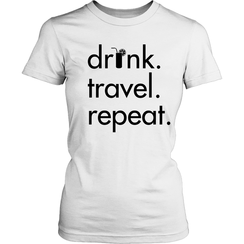 Women's Drink Travel Repeat Tee - White